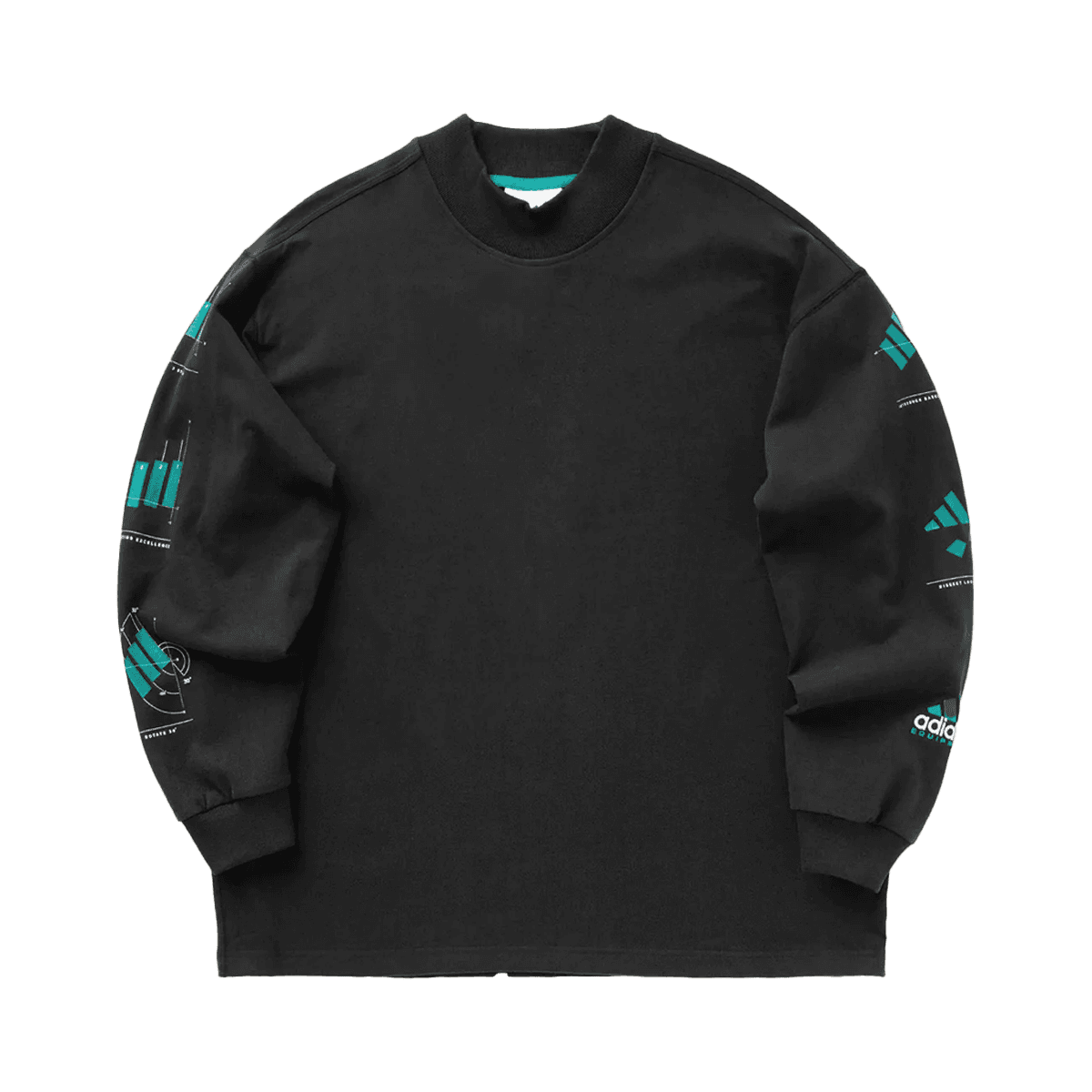 adidas EQT Long Sleeve Graphic Tee 'Black'