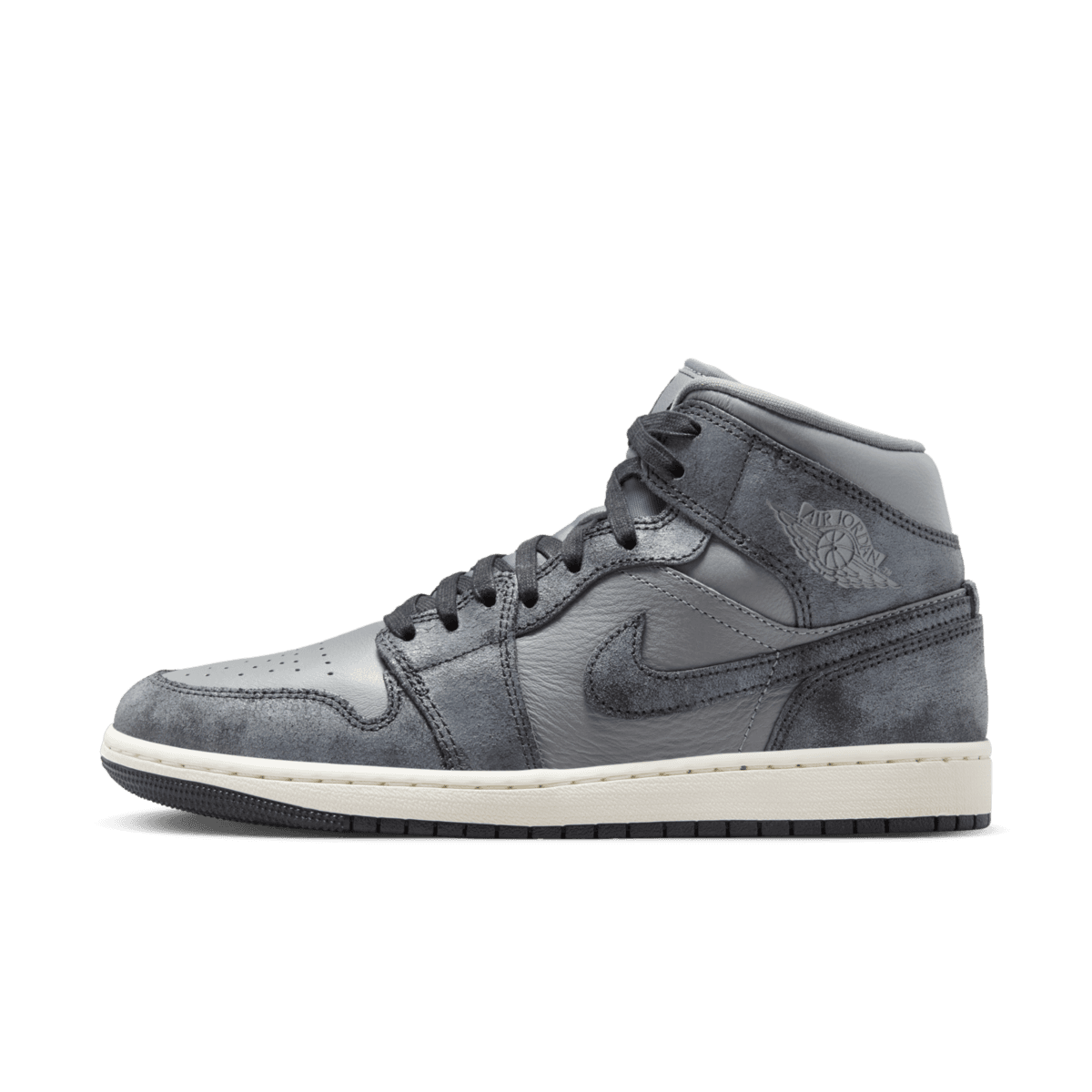 Air Jordan 1 Mid WMNS 'Distressed Smoke Grey'