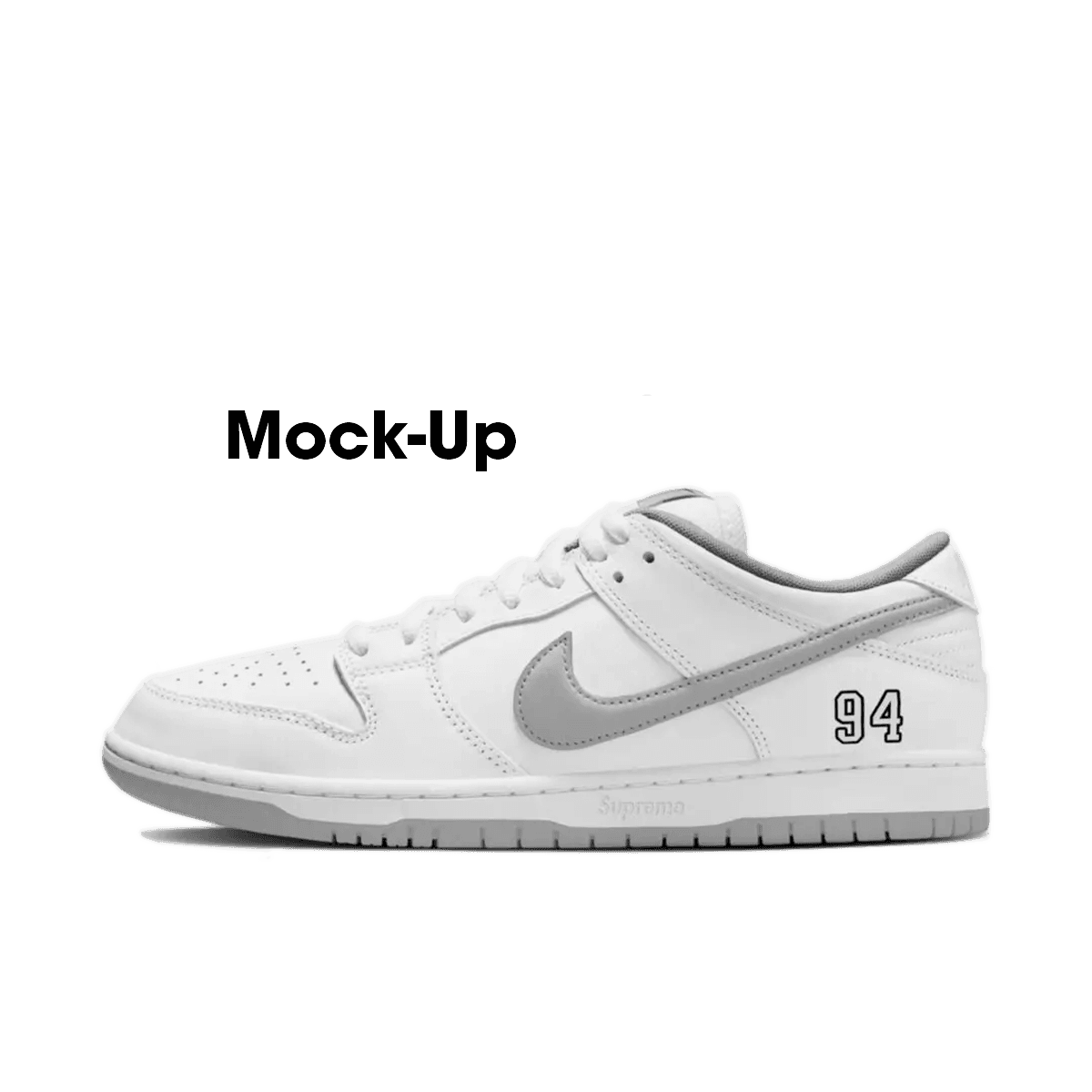 Supreme X Nike SB Dunk Low Pro 'White' - 2025