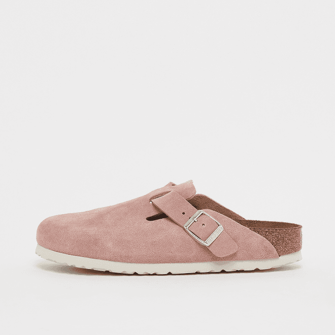 Birkenstock Boston Soft Footbed Suede Pink Clay