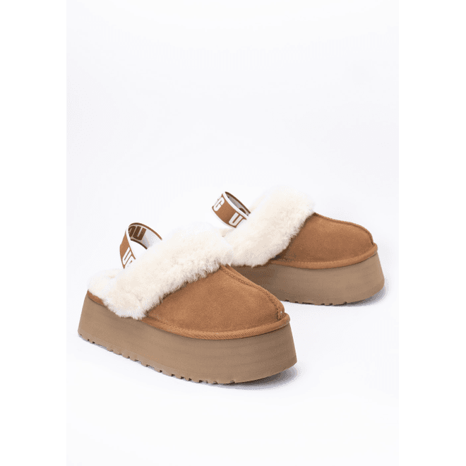 Damen Hausschuhe Braun UGG W FUNKETTE