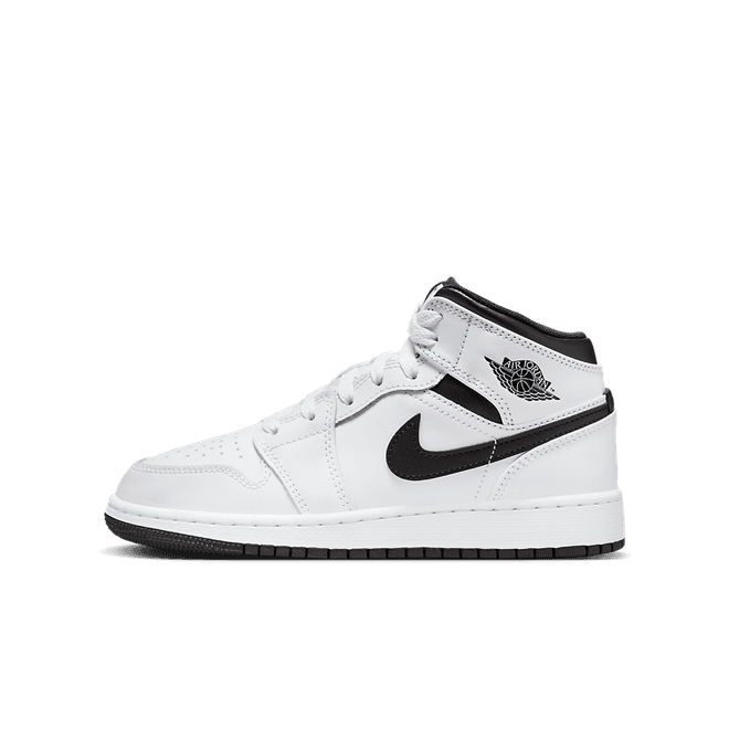 Air Jordan 1 Mid GS 'White Black'