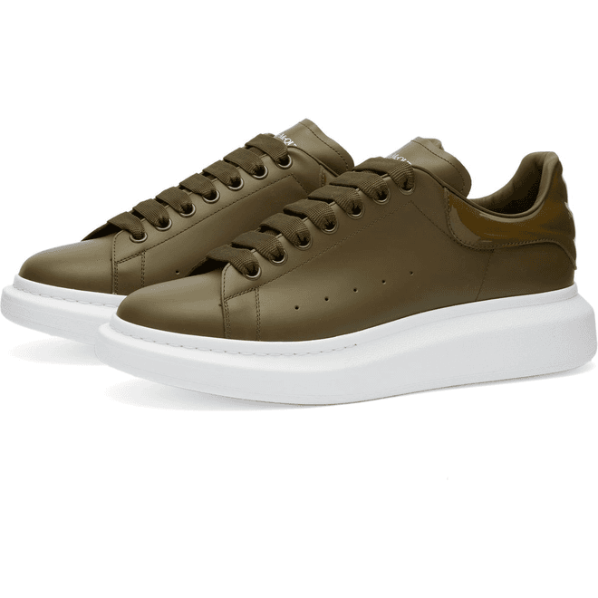 Alexander McQueen Heel Tab Oversized Sneaker Gun Grey 