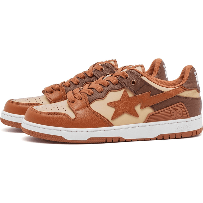 A Bathg Ape Men's Bape Sk8 Sta #5 Sneaker Brown