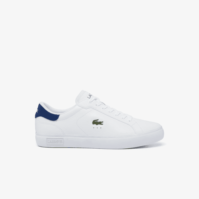 Lacoste Men's Powercourt Logo Tongue Leather Trainers