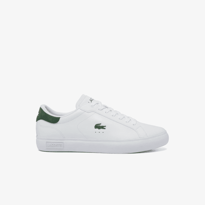 Lacoste Men's Powercourt Logo Tongue Leather Trainers