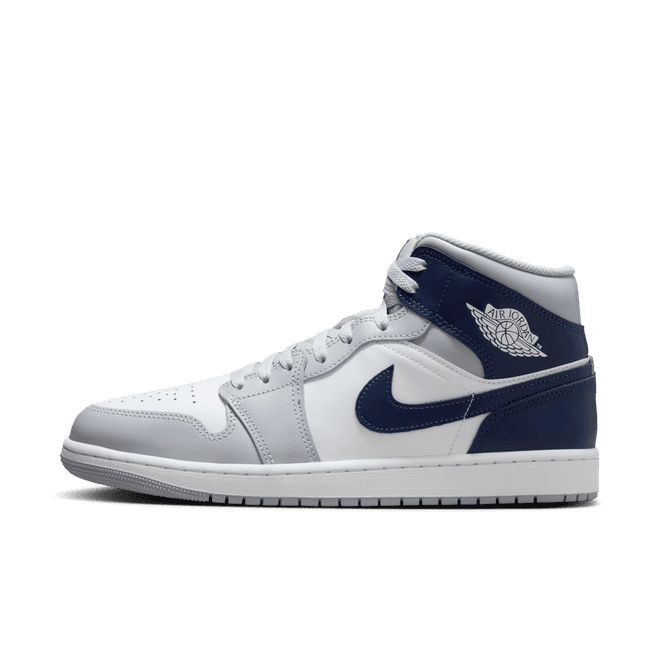 Air Jordan 1 Mid 'Wolf Grey & Midnight Navy'