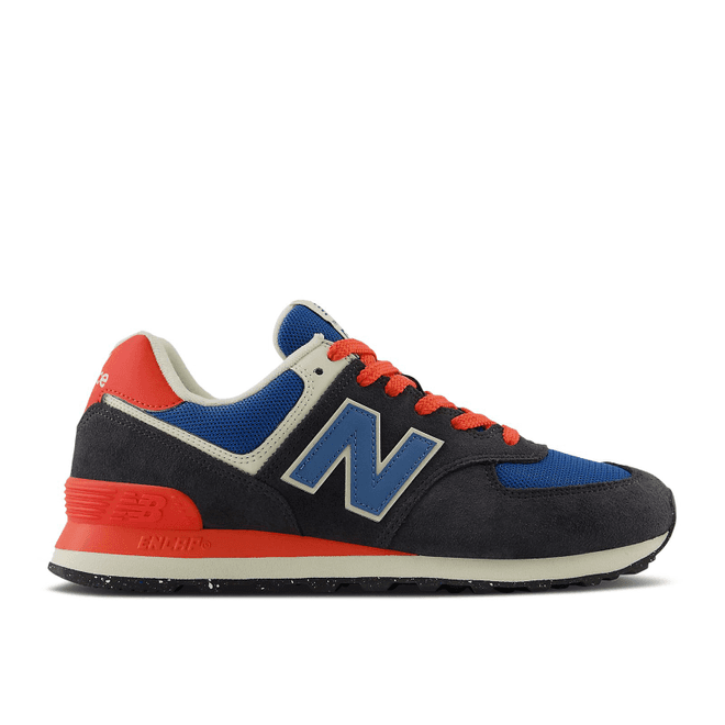 New Balance 574 'Phantom Blue Blast Red' 