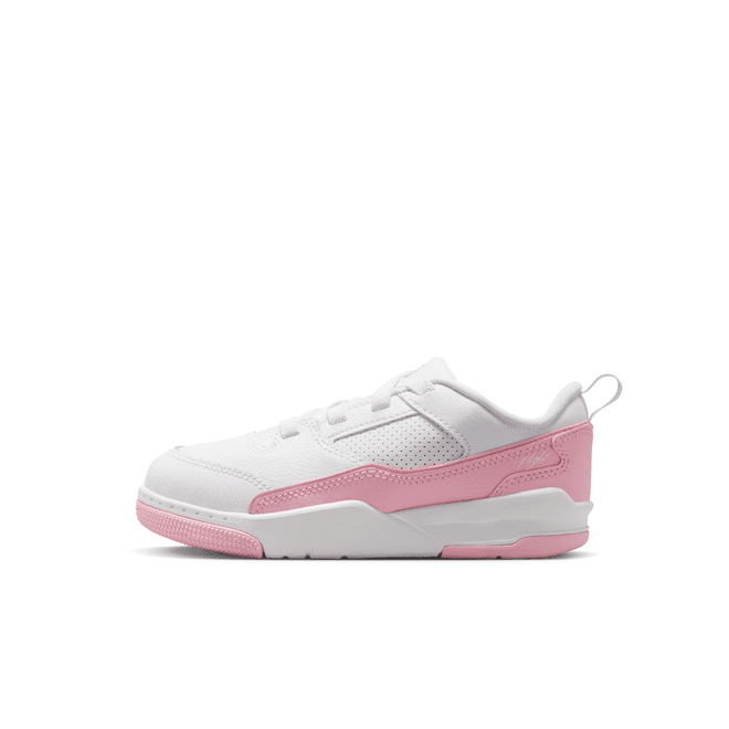 Jordan Flight Court White Medium Soft Pink (ps)