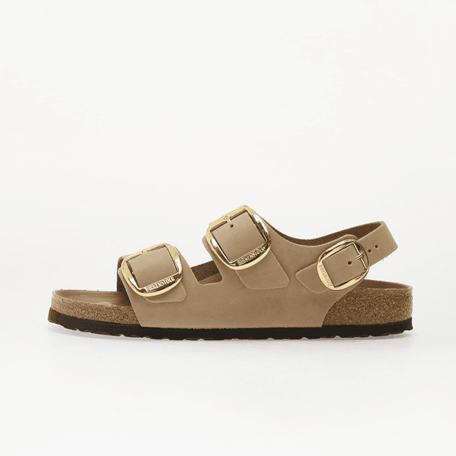 Birkenstock Milano Big Buckle Oiled Leather Women Tabacco Brown 