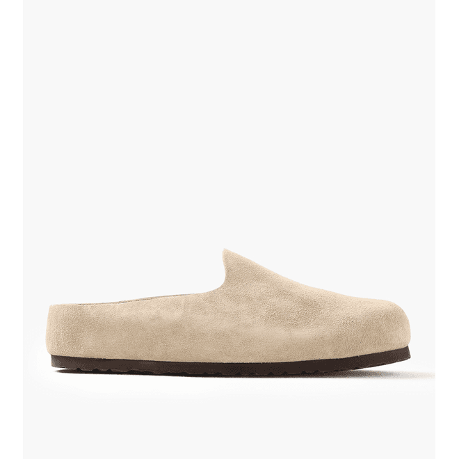 Birkenstock Amsterdam Wrapped Suede Leather Taupe