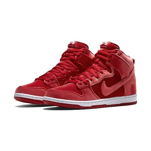 NIKE SB DUNK HIGH PREMIUM – RED VELVET – AVAILABLE