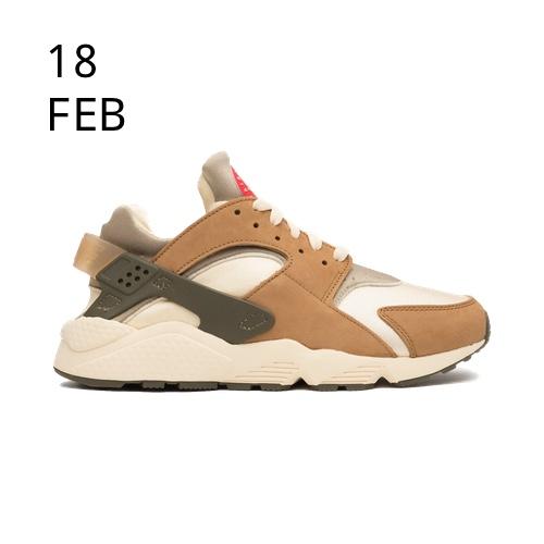 NIKE X STUSSY AIR HUARACHE LE – DESERT OAK – AVAILABLE NOW