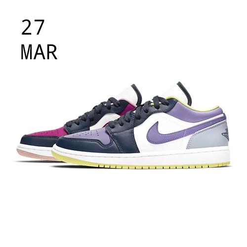 NIKE WMNS AIR JORDAN 1 LOW – PURPLE MAGENTA – AVAILABLE NOW