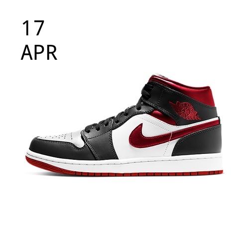 NIKE AIR JORDAN 1 MID – METALLIC RED – AVAILABLE NOW