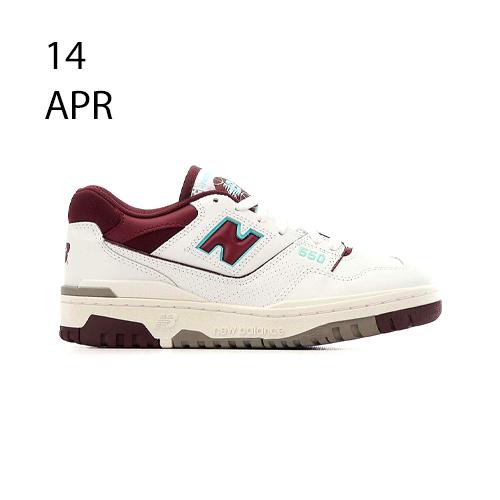 NEW BALANCE BB550 BURGUNDY – AVAILABLE NOW