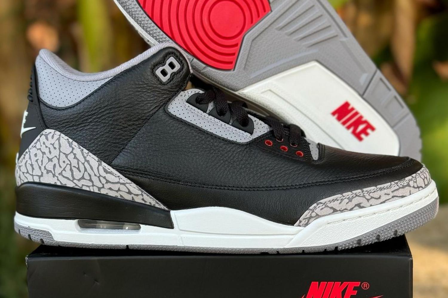 In-Hand Look of the Air Jordan 3 Retro &#8216;Black Cement&#8217;