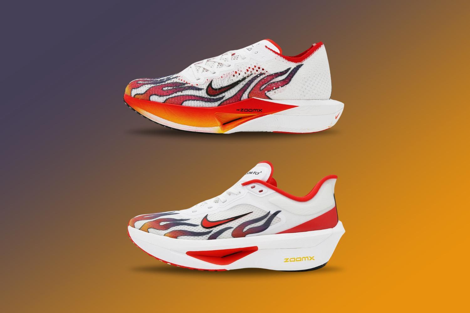 Nike’s New VaporFly 3 and Zoom Fly 6 Bring Back the Streak Spectrum Flames