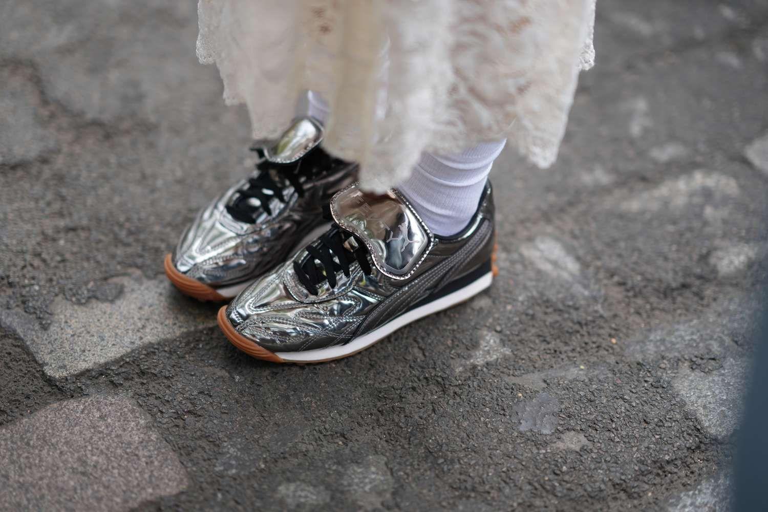A Shiny Comeback: The Rise of the Silver Sneaker Trend