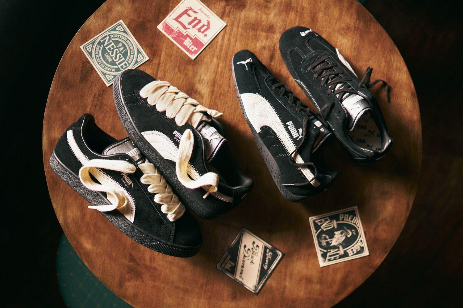 Raising a Pint to Heritage with the END. x PUMA Speedcat &#038; Suede &#8216;Black&#8217; Collection