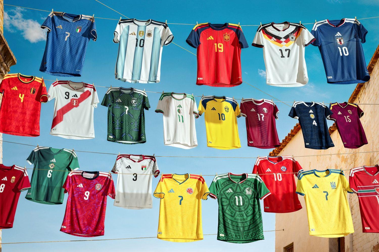 adidas Just Made 22 Nations Happy with Their Fire Home Kit Designs for the FIFA World Cup 2026™