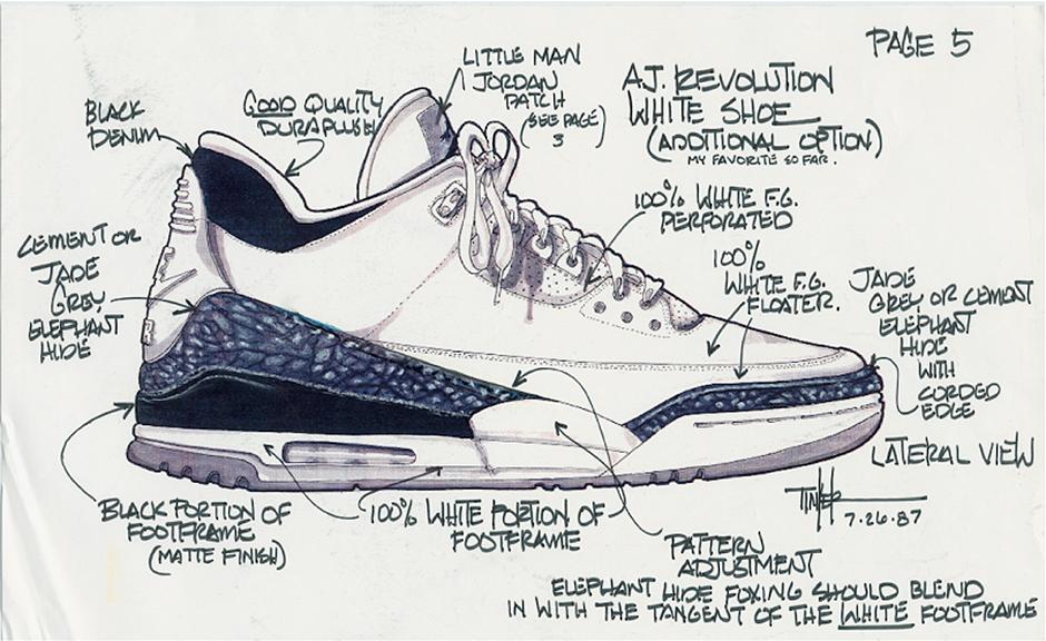 Air Jordan 3 Sketch