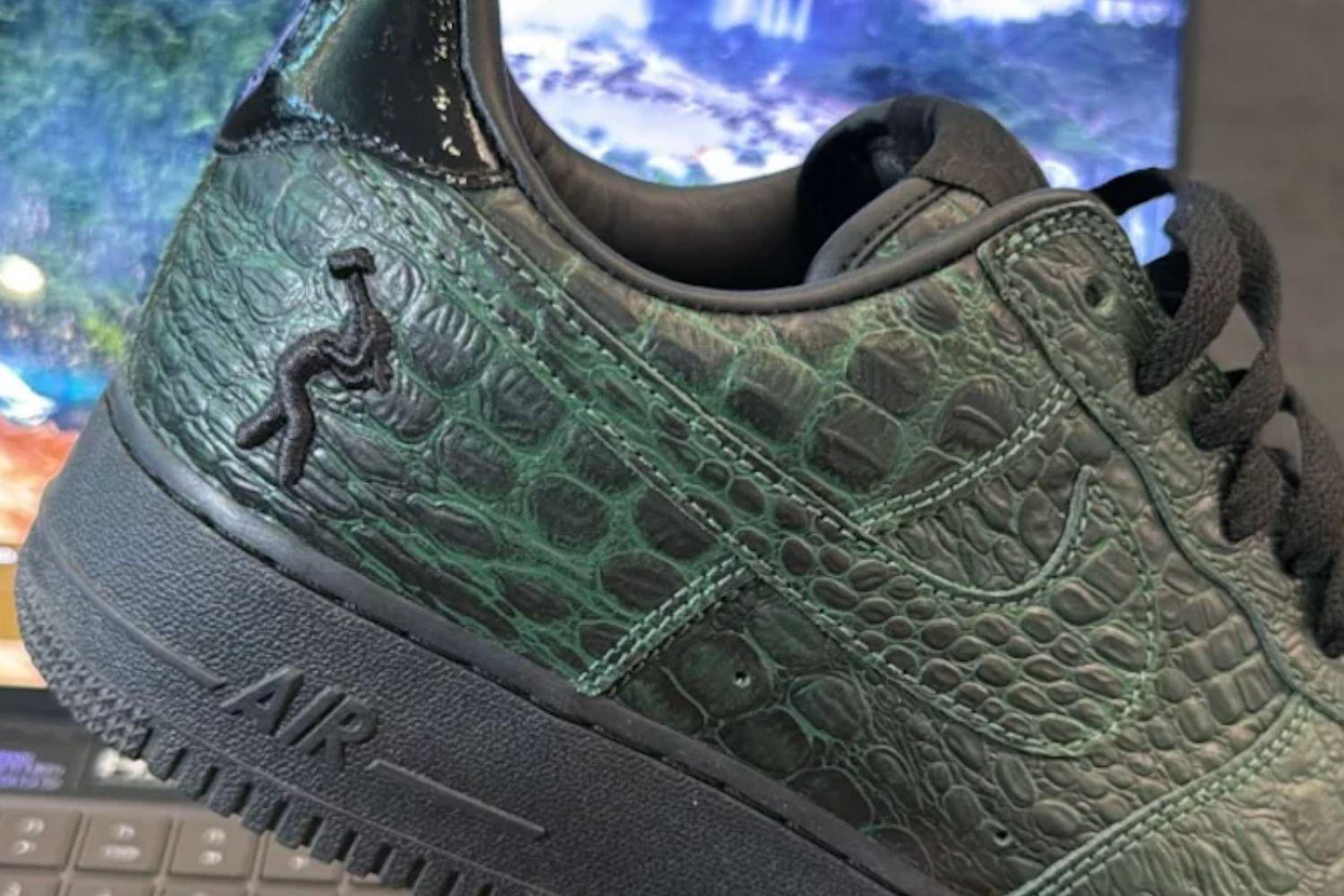 First Look at the Rumoured Lil Yachty x Nike Air Force 1 'Green Croc'