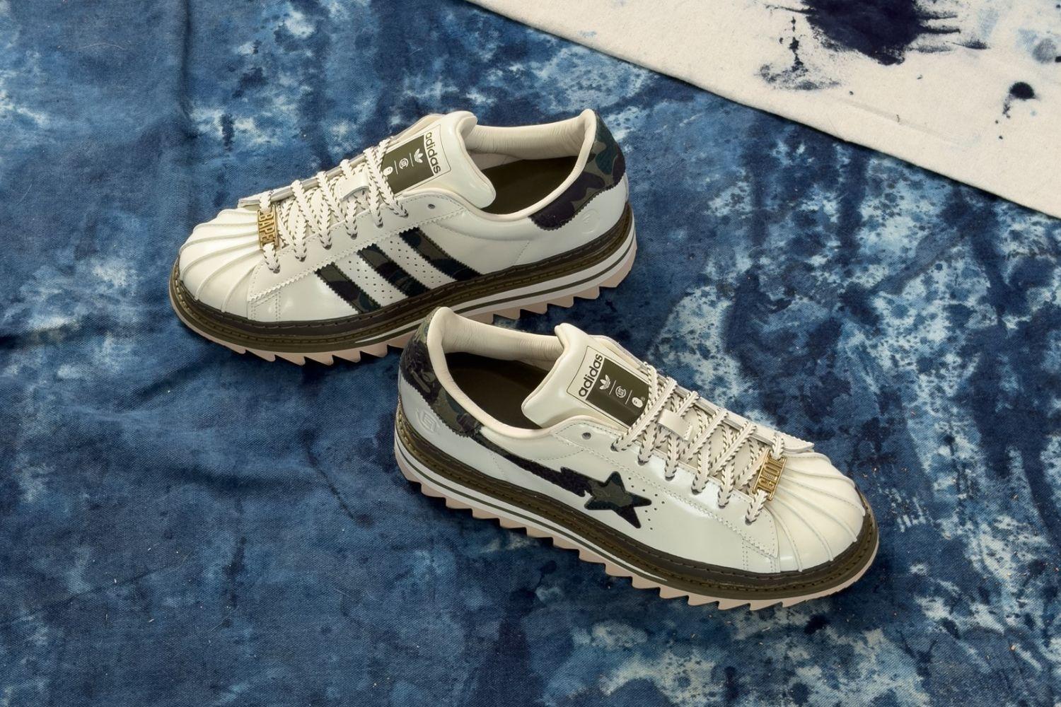 Combined Power: BAPE and CLOT Present a New adidas Superstar Design in 'Off-White'