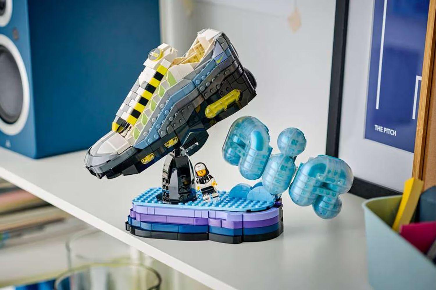 How to Build a Legend: The LEGO x Nike Air Max 95 'Neon' Brick Set + Big Bubble Kids Sneaker