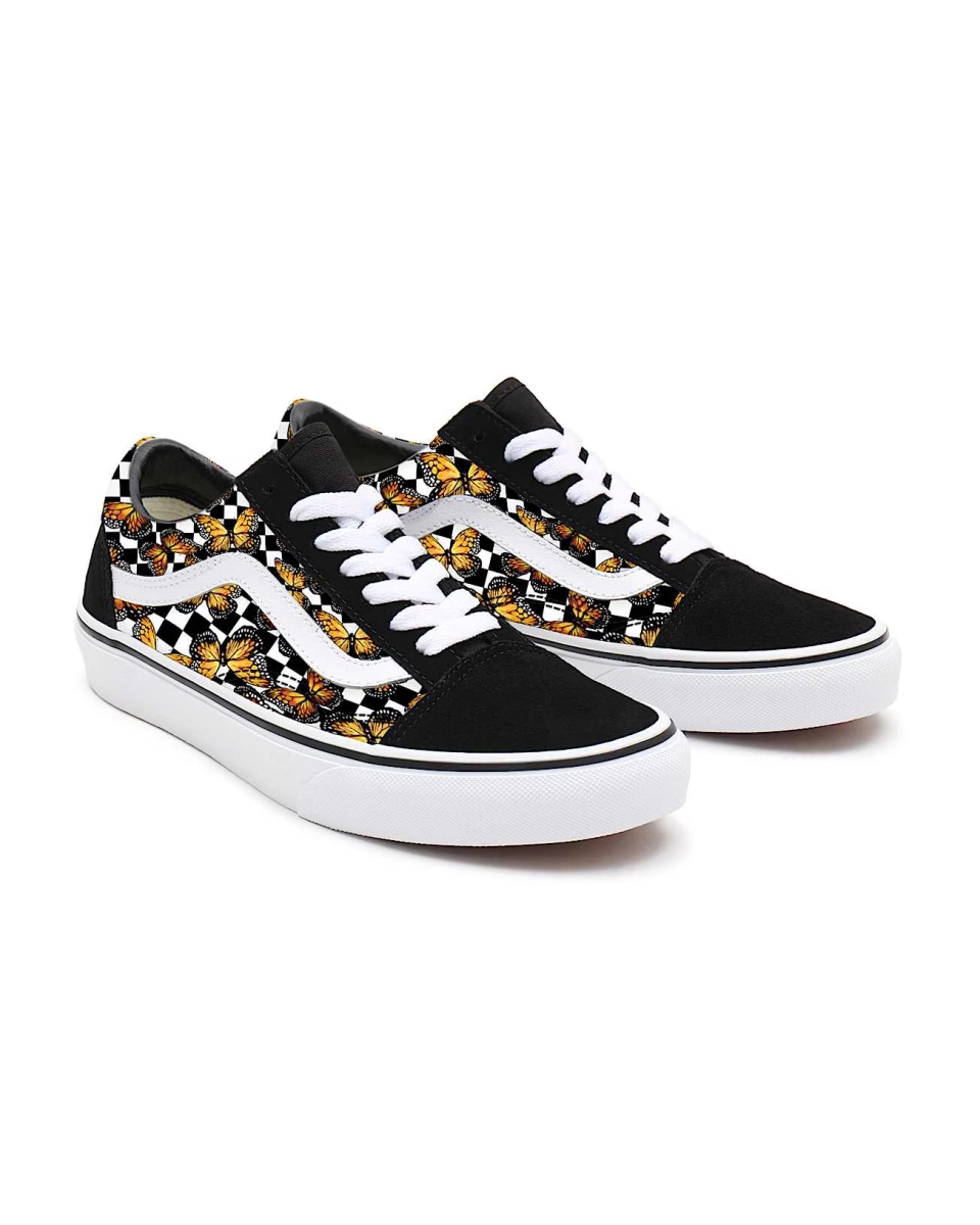 Vans Gepersonaliseerde Butterfly Checkerboard Old Skool