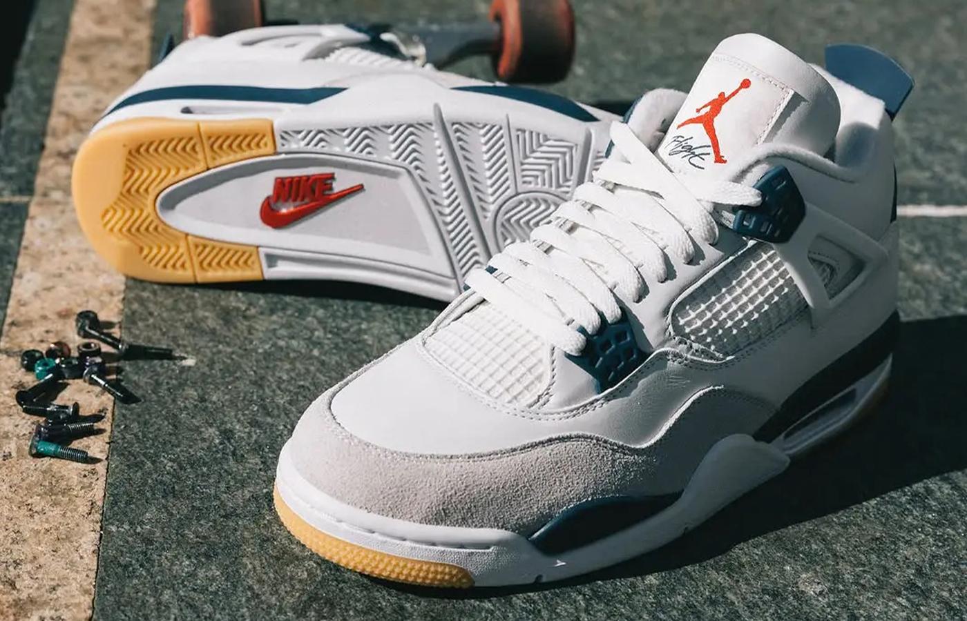 Nike SB x Air Jordan 4 'Summit White/Navy' Lands March 2025