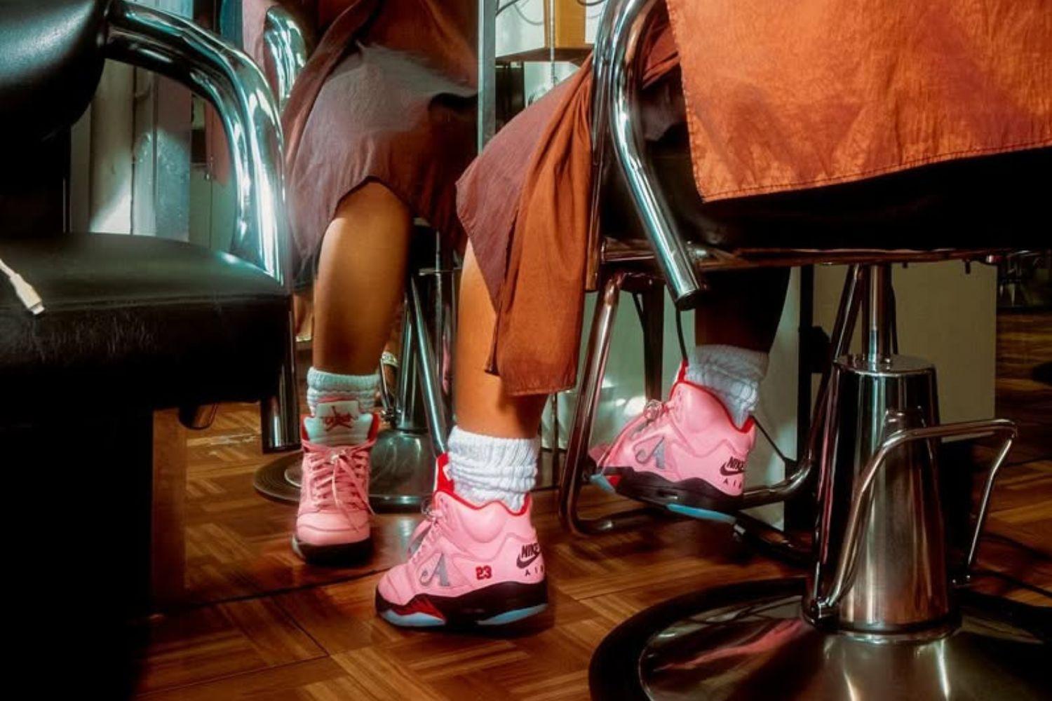 Sukii Baby Caught In the Awake NY x Air Jordan 5 'Arctic Pink'