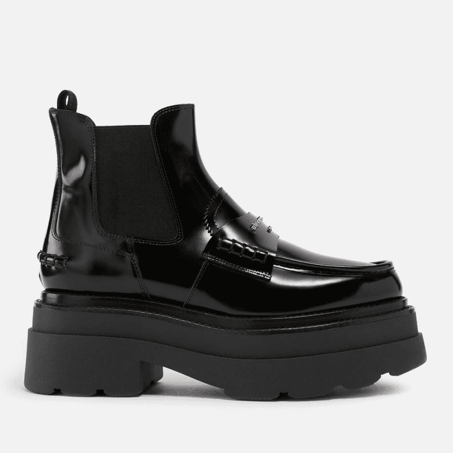 Alexander Wang Carter Leather Platform Chelsea Boots Black