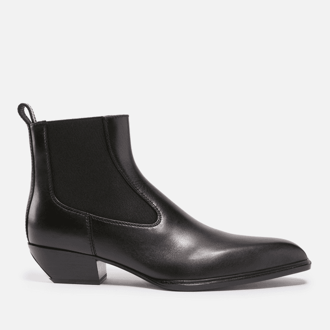 Alexander Wang Slick 40 Leather Ankle Boots Black