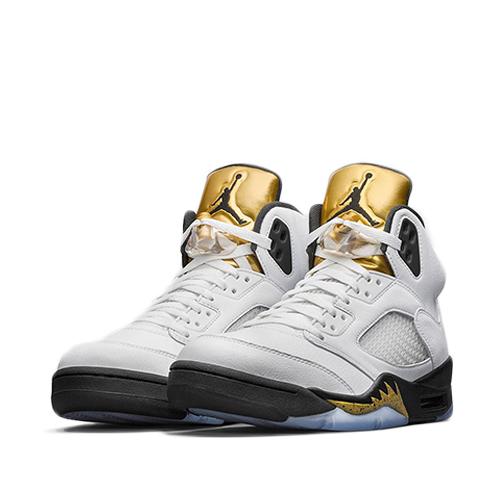 NIKE AIR JORDAN 5 RETRO – WHITE METALLIC GOLD – AVAILABLE NOW