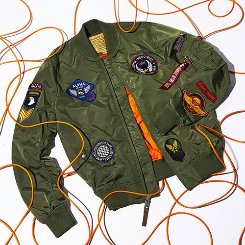 The ALPHA INDUSTRIES MA-1 PATCH JACKET is a banger of a bomber