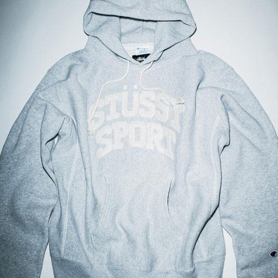 STUSSY SPORT X CHAMPION GETS ANOTHER ROUND.