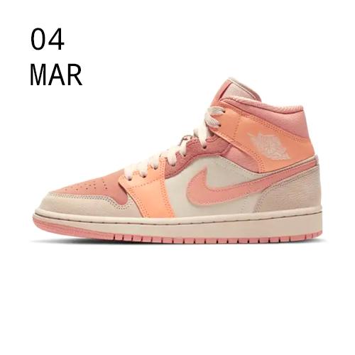 Nike Wmns Air Jordan 1 Mid &#8211; Apricot orange &#8211; AVAILABLE NOW