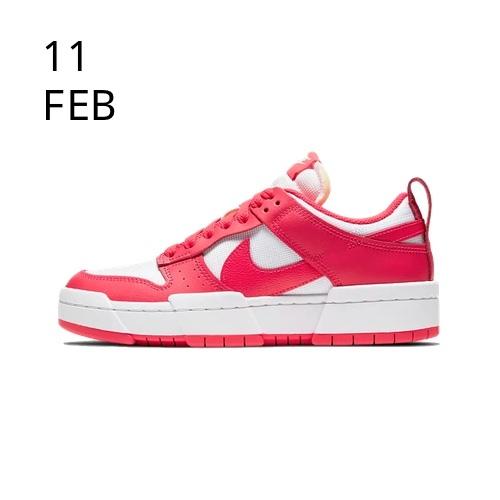 NIKE WMNS DUNK LOW DISRUPT &#8211; SIREN RED &#8211; AVAILABLE NOW