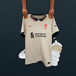 Rep the Liverpool FC 2021/22 Match Away Shirt