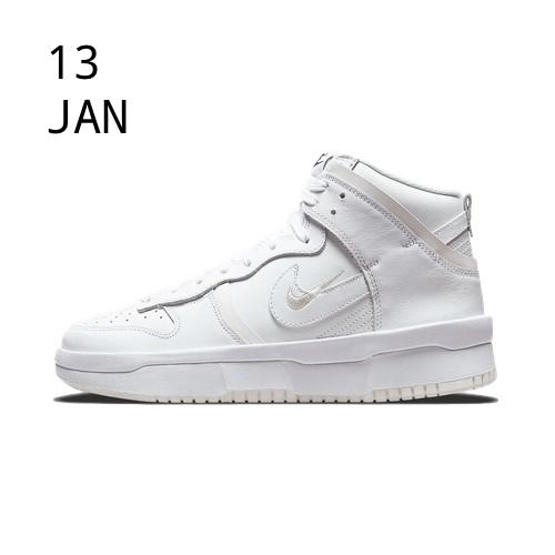 NIKE DUNK HIGH UP TRIPLE WHITE &#8211; AVAILABLE NOW