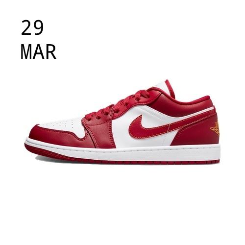 NIKE AIR JORDAN 1 LOW CARDINAL RED – AVAILABLE NOW