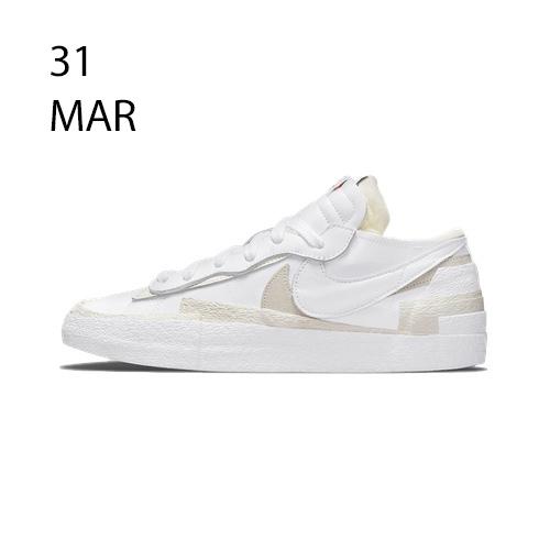 Nike x Sacai Blazer Low Shiny White – AVAILABLE NOW