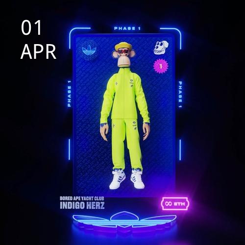 adidas x Bored Ape Yacht Club NFT Indigo Herz – RAFFLE CLOSED