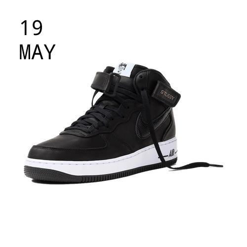 Nike x Stussy Air Force 1 Mid Black Luxe – AVAILABLE NOW