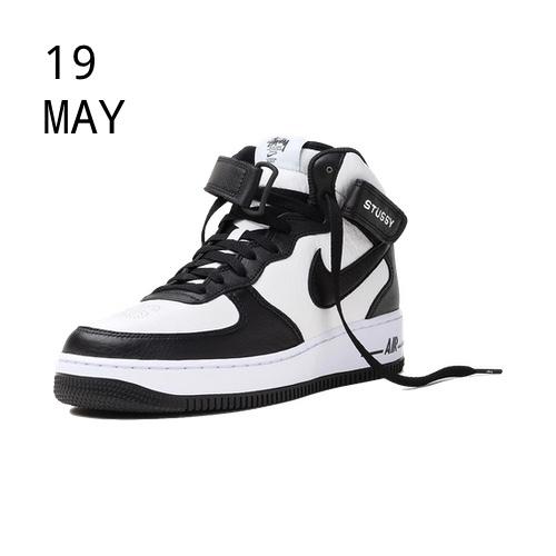 Nike x Stussy Air Force 1 Mid White Black – AVAILABLE NOW