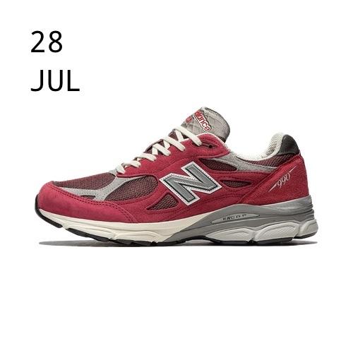NEW BALANCE 990V3 SCARLET – AVAILABLE NOW
