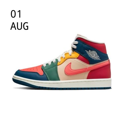 Nike Air Jordan 1 Mid Multi-Colour – Available Now