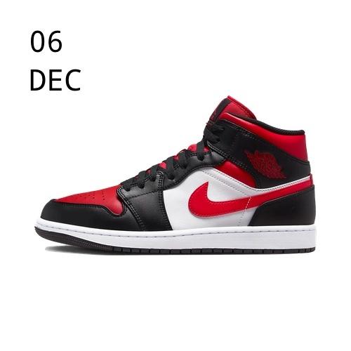 Nike Air Jordan 1 Mid Bred Toe &#8211; AVAILABLE NOW