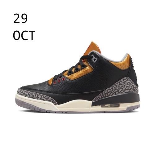 Nike Air Jordan 3 Black Gold &#8211; AVAILABLE NOW